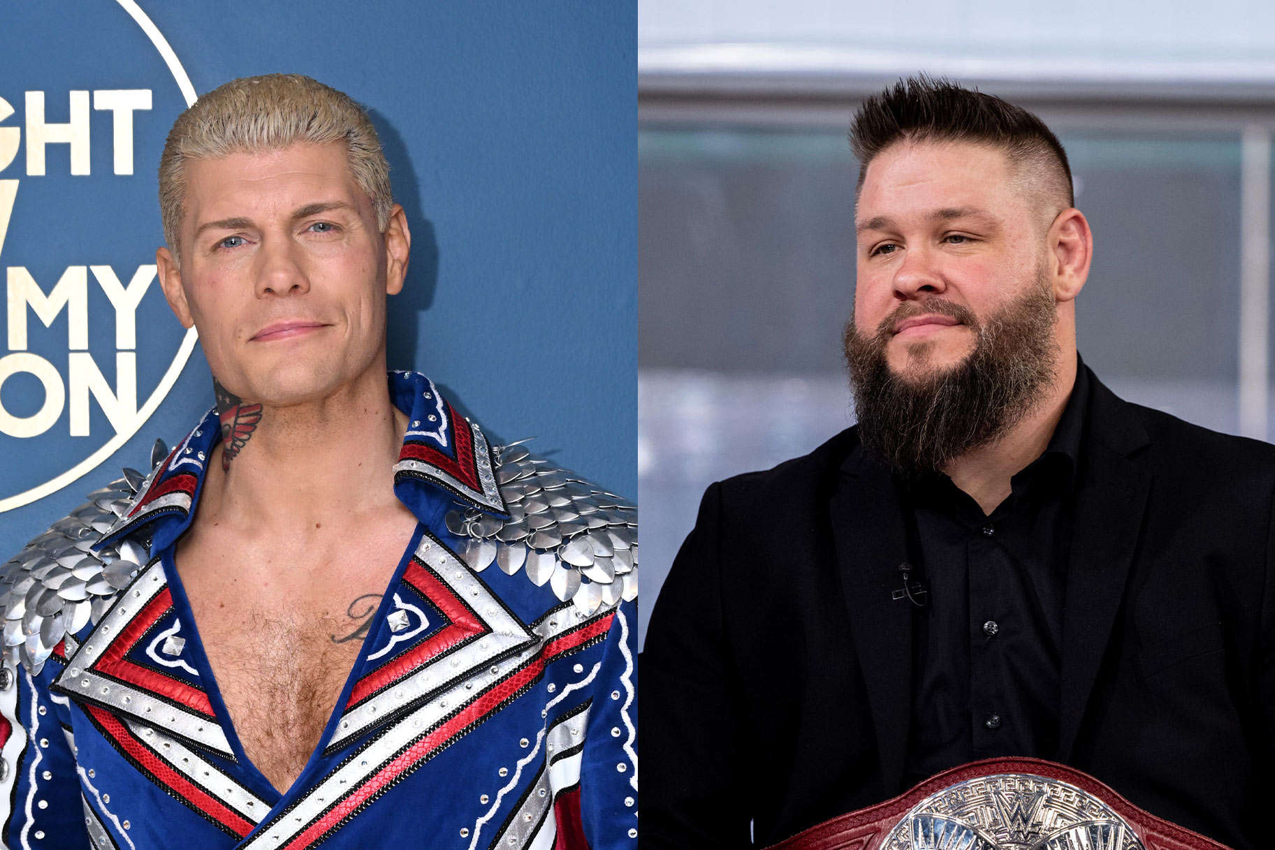 A split of Cody Rhodes and Kevin Owens.