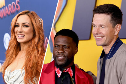 Becky Lynch Mark Wahlberg Kevin Hart