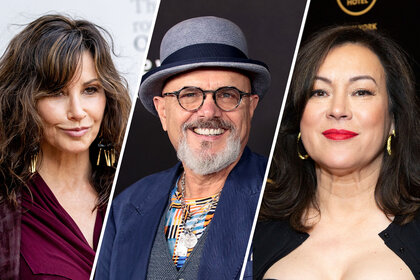 Split image of Gina Gershon, Joe Pantoliano, and Jennifer Tilly