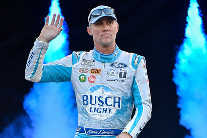 Kevin Harvick waving