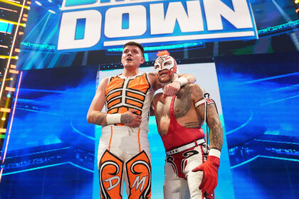 Dominik and Rey Mysterio