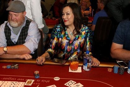 Jennifer Tilly playing poker