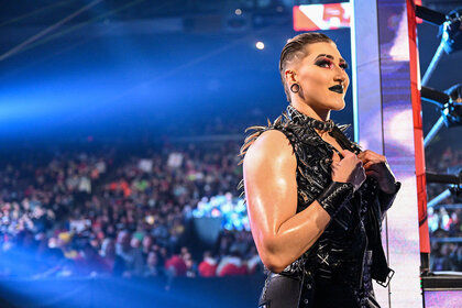 Rhea Ripley in the ring