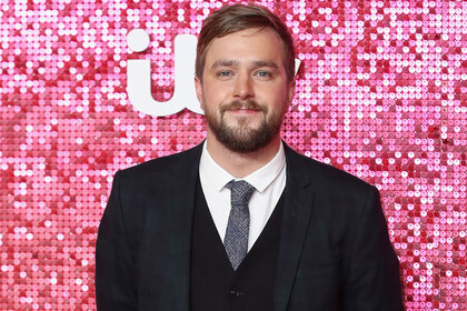 Iain Stirling arrives at the ITV Gala held at the London Palladium