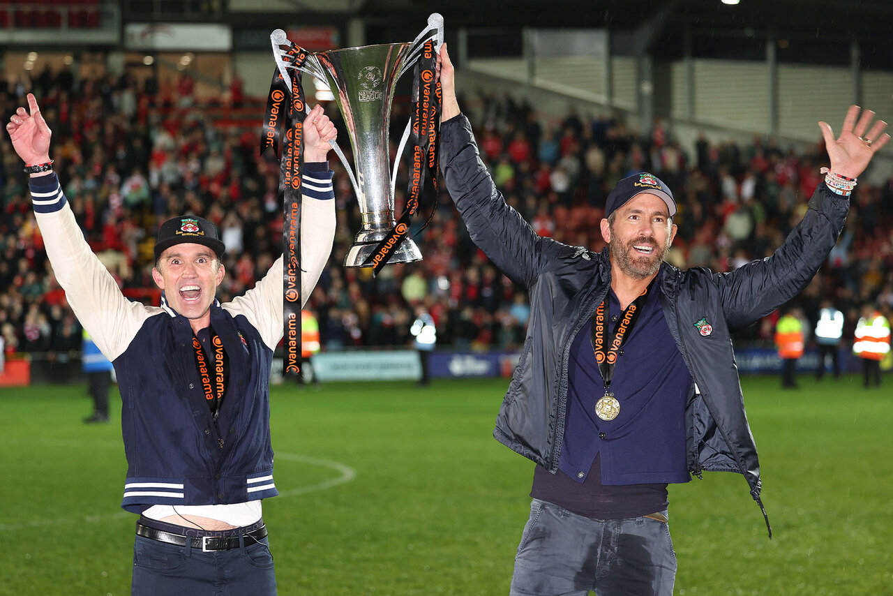 Wrexham FC, owned by Ryan Reynolds and Rob McElhenney, promoted to Football  League after win over Boreham Wood, UK News