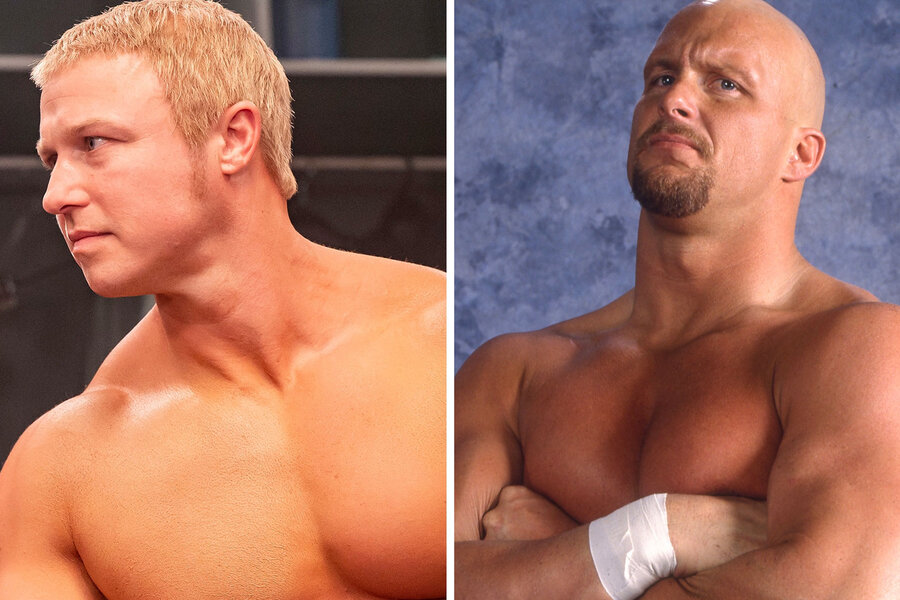 Young Rock Debuts Photos of the Show's Steve Austin, Undertaker, Mankind,  HHH and More