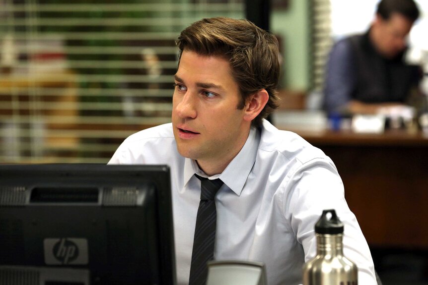 Jim Halpert in a scene from The Office.